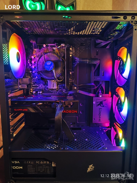 Геймърски i3 10100f, RX 6500 XT 4GB, RAM 16GB DDR4, SSD 512GB NVME, снимка 1