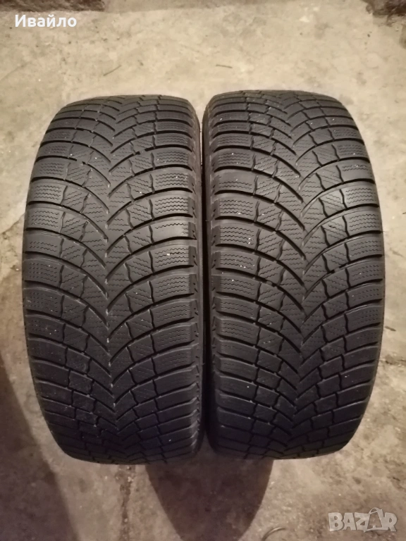 Продавам 2 броя зимни гуми 205.55.16 на 1 сезон дот 2019 Brijiston , снимка 1