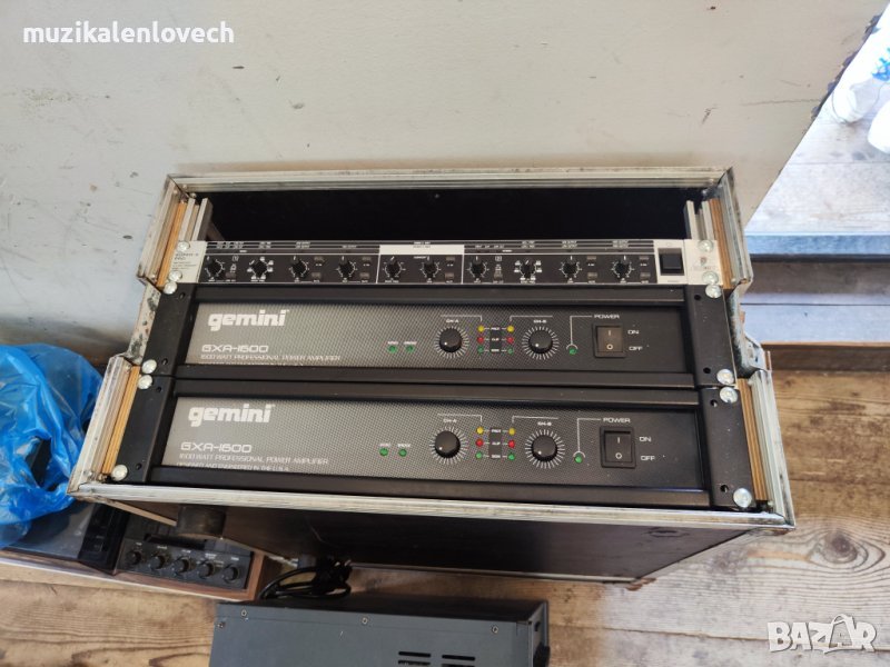 2 бр. Gemini GXA 1600 Power Amp /професионали усиватели/ като нови, снимка 1