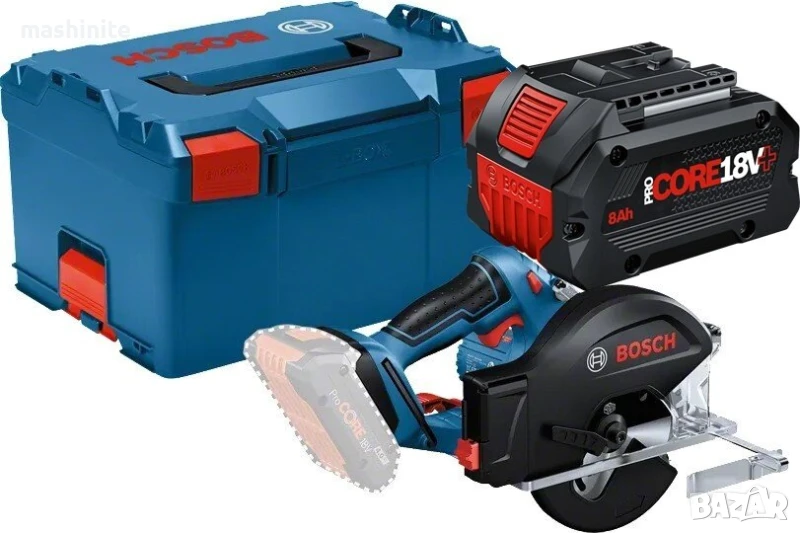 Акумулаторен ръчен циркуляр за метал GKM 18V-50 L-Boxx 1xProCORE 8.0Ah+ Bosch, снимка 1