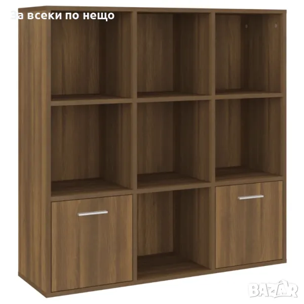 Библиотека, кафяв дъб, 98x30x98 см Код P149, снимка 1