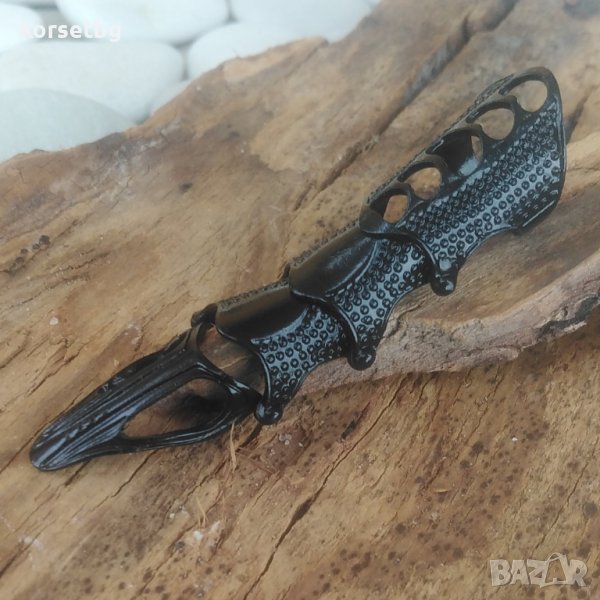 Унисекс пръстен за целия пръст в черен цвят 8021, снимка 1