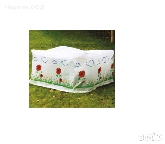  Калъфка с цветя, непромокаема, 165x100x70см, снимка 1