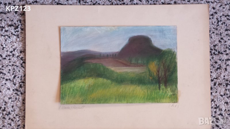 КАРТИНА ПЕЙЗАЖ креда-пастел / МАРИЯ МЕЖДУРЕЧКА, снимка 1