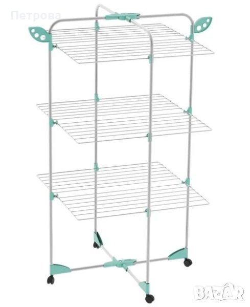 Сушилник за дрехи-68х68х125 см/вертикален сушилник за дрехи, снимка 1