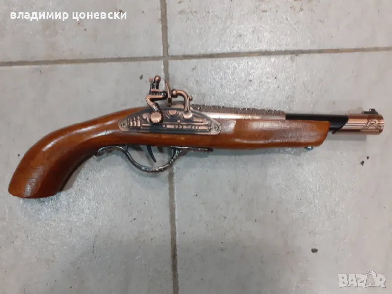 Красив кремъчен пистолет,пищов,оръжие, снимка 1