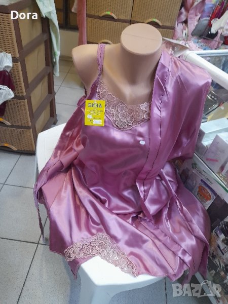 комплект сатен ношница и халат, снимка 1