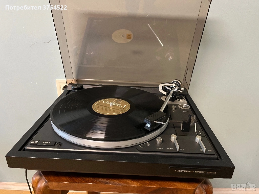 Dual CS 721 висококачествен автоматичен грамофон, снимка 1