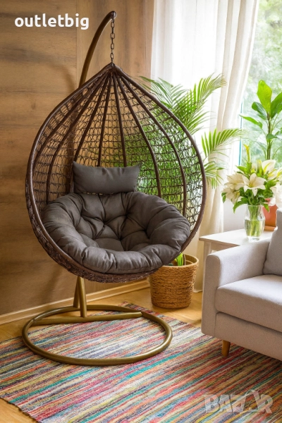 Градинска висяща люлка тип гнездо,яйце–Промоция!, снимка 1
