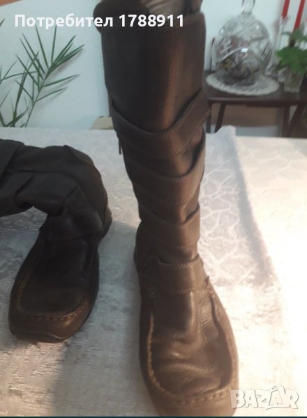 Дамски ботуши телешки бокс, снимка 1