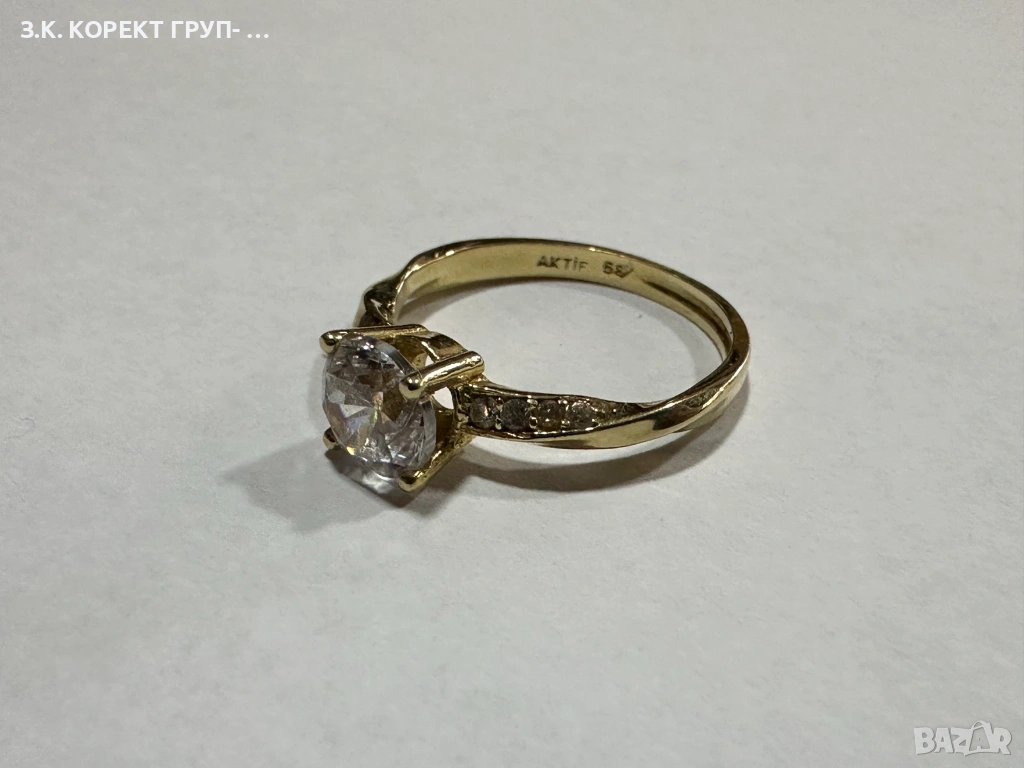 Златен пръстен 14к, 2,52гр, снимка 1