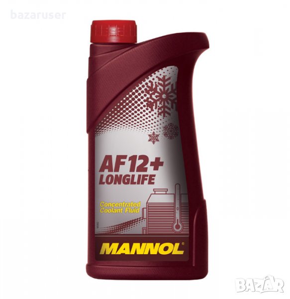 MANNOL-AF12+(-76 C) Антифриз концетрат-червен-1л -4112-1/211031, снимка 1