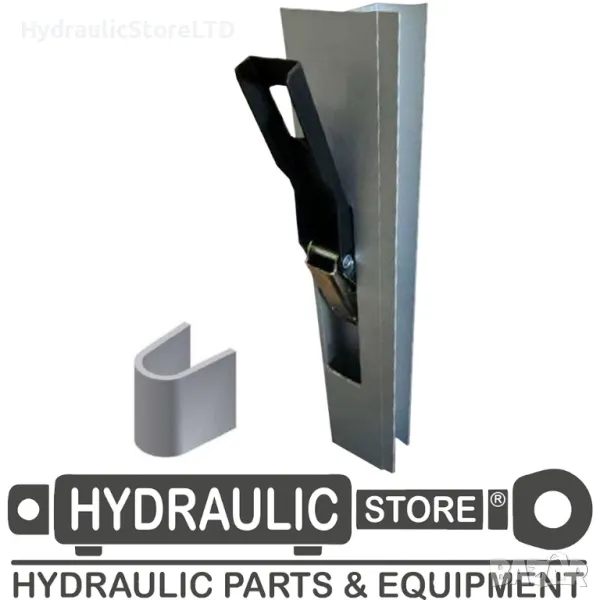 Комплект алуминиева колонка с ключалка EVO и насрещник - лява/дясна 35180400, снимка 1