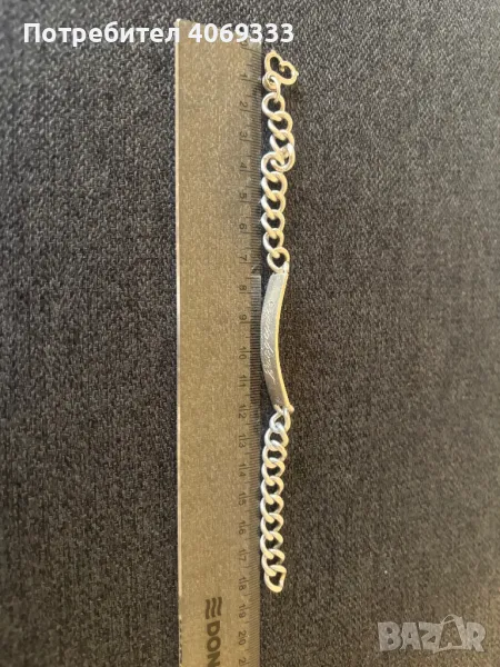 Сребърна гривна 25.30гр , снимка 1