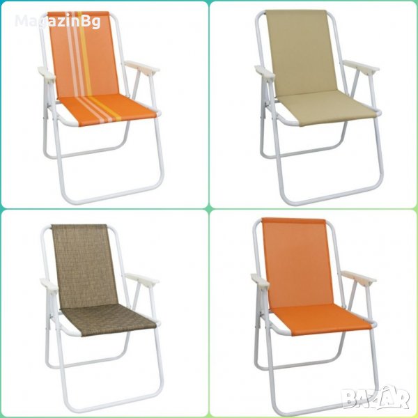 Сгъваем стол, Изработен от стомана и textilene stol , снимка 1