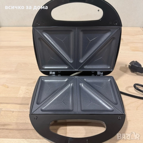 тостер за сандвичи Royal Swiss SLS1057C, 750W, незалепващи плочи, регулирем термостат, снимка 1