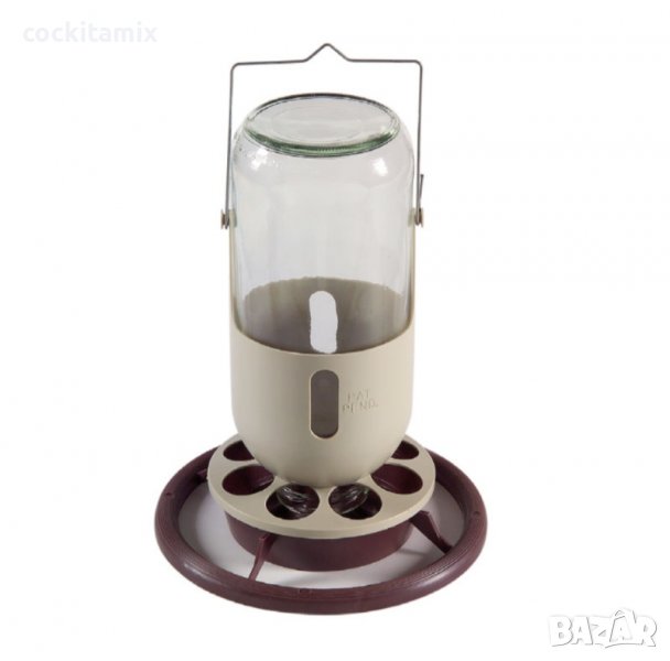 Хранилка стъклен сифон - 1 литър, снимка 1