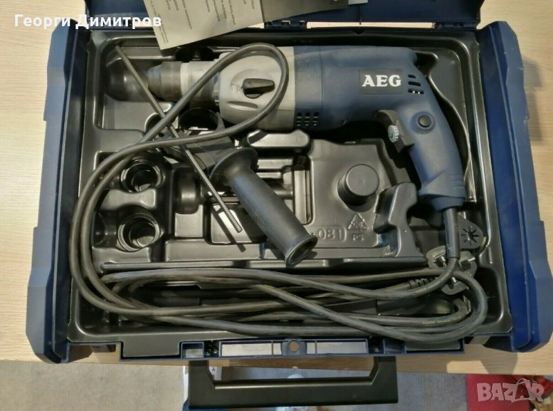 НОВ перфоратор - AEG BH 22 E - 650W две функции, удар 2.5J, стар войник 2007г. германски, снимка 1