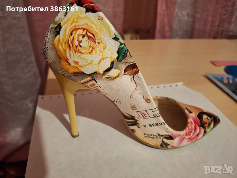 Атрактивни обувки с висок ток, снимка 1