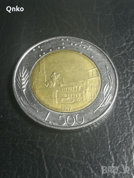Италия, 500 лири 1989, Italy, Italien, снимка 1