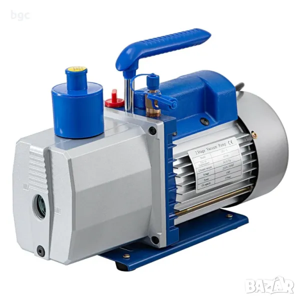 Нова ДвуКамерна 2-Стъпкова Вакуумна помпа с капацитет 13.6 м3/час 1к.с хладилен HVAC вакуумна помпа, снимка 1