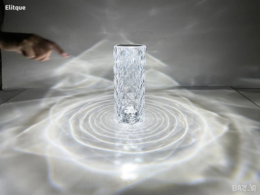 Декоративна настолна лампа - студено бяла светлина, снимка 1