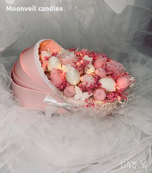 Ароматни букети изработени ръчно от соев восък 🌸, снимка 1