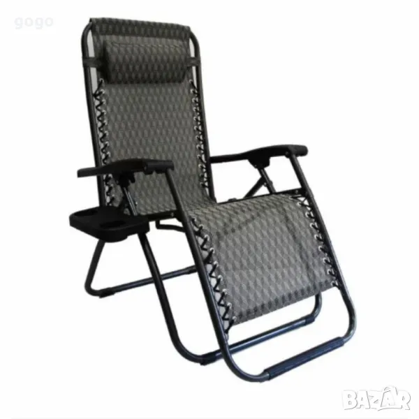 Плажен стол-шезлонг с възглавничка 175x52 см NS6318, снимка 1