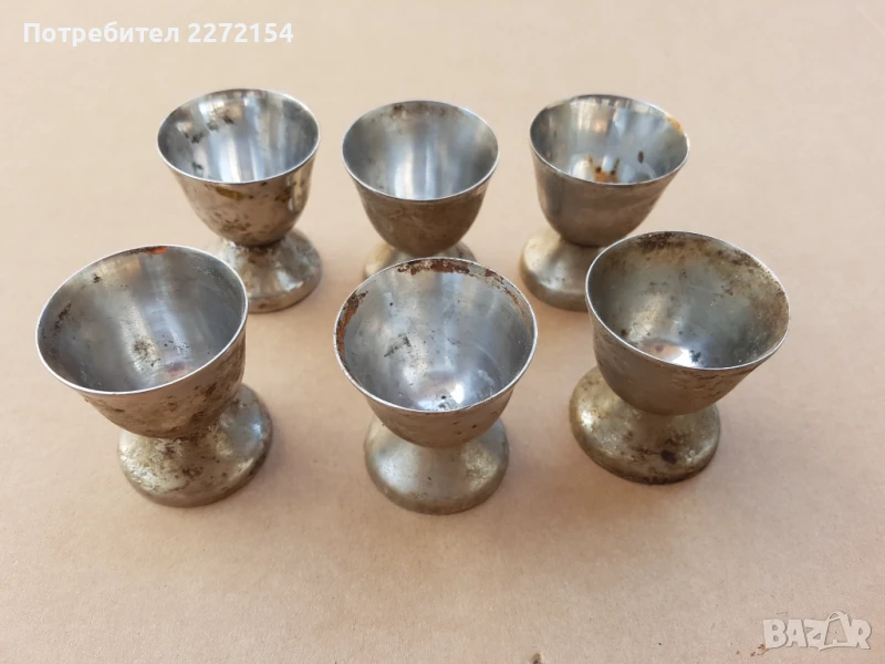 Метални чаши 6 бр, снимка 1