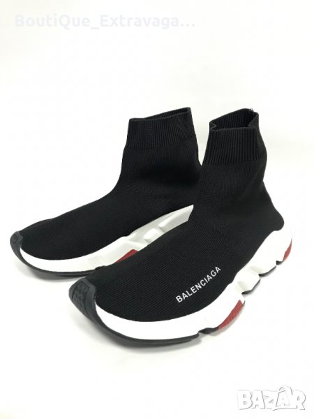 balenciaga speed black red