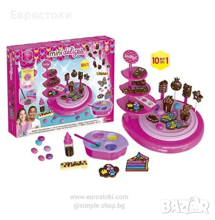 Игрален комплект Lansay Mini-Délices - Шоколадова фабрика 10 в 1, снимка 1