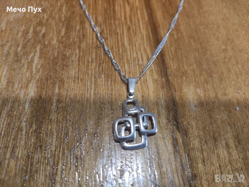 Сребърно колие (93), снимка 1