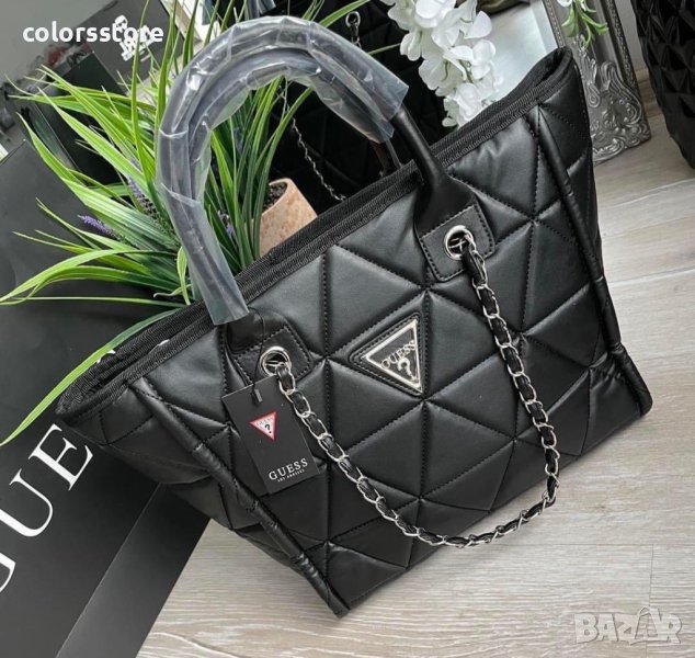 Луксозна Черна чанта  Guess код Br.444, снимка 1