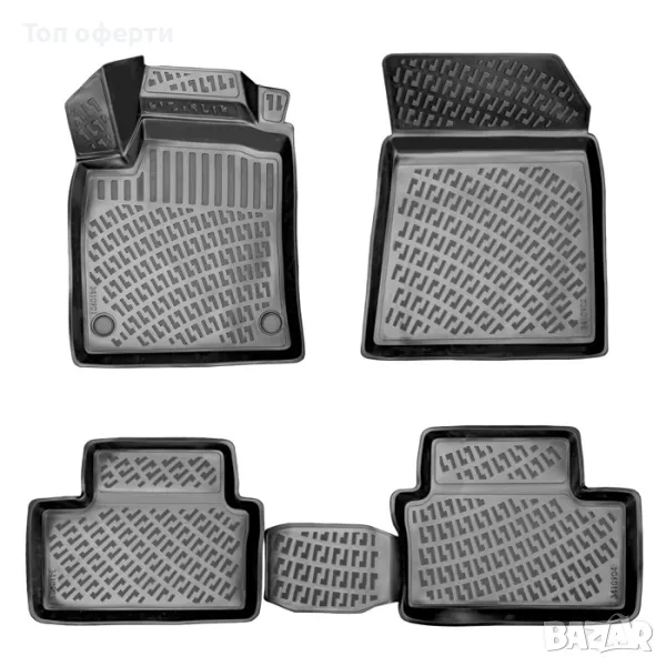 Гумени стелки RizLine съвместими с Renault Megane III HB 2008-2016, снимка 1