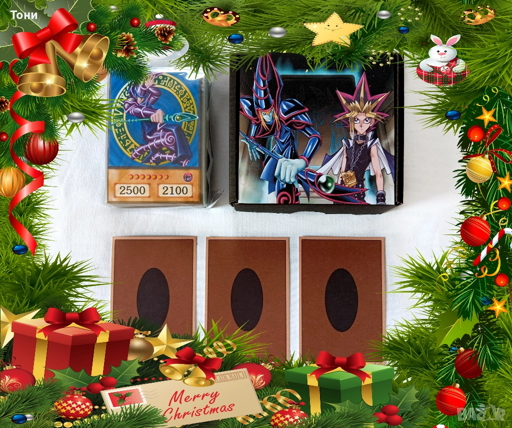 КОЛЕДНО НАМАЛЕНИЕ - Yu-Gi-Oh! Yami Yugi Deck - Anime Style, снимка 1