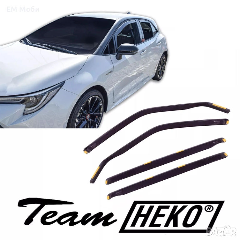 К-кт 4бр. Ветробрани HEKO за TOYOTA Corolla XII Auris I II Yaris III предни и задни, снимка 1