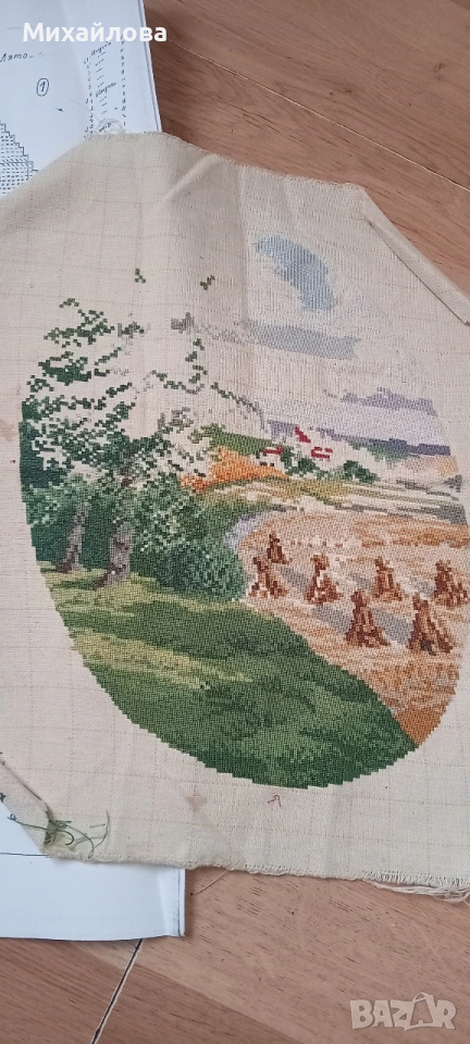 Гоблен за довършване "Лято" от сезоните на Вилер , снимка 1