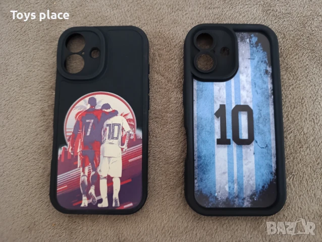 Кейсове с футболисти за iPhone 15, iPhone 15pro, iPhone 16 с Меси и Роналдо Messi and Ronaldo , снимка 3 - Калъфи, кейсове - 50805380
