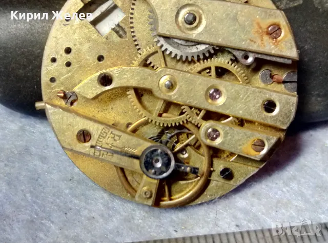 МЕХАНИЗЪМ от РЯДЪК СТАР ШВЕЙЦАРСКИ ДЖОБЕН ЧАСОВНИК с ПОРЦЕЛАНОВ РИМСКИ ЦИФЕРБЛАТ 49645, снимка 9 - Антикварни и старинни предмети - 48575280