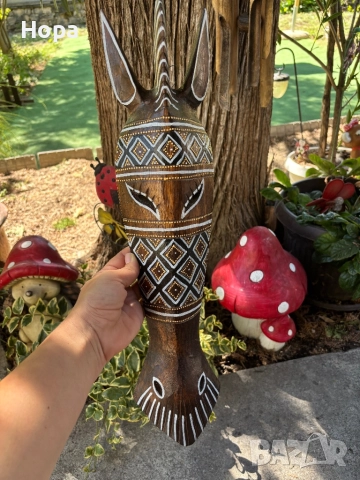 Маска за стена от дърво 50см. Последен 1 брой.