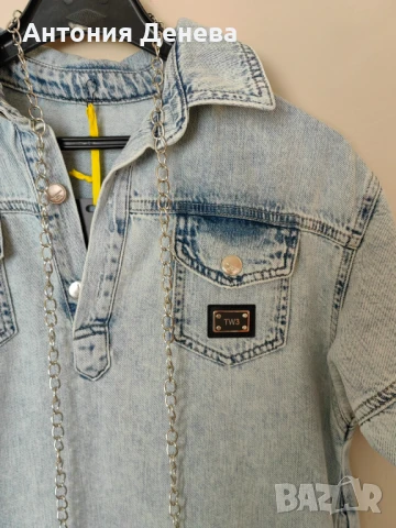 Страхотна дънкова рокля на TV3, снимка 4 - Рокли - 50765436