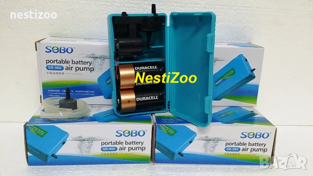 Въздушни Компресори за рибки на БАТЕРИИ, снимка 2 - Оборудване за аквариуми - 50982400