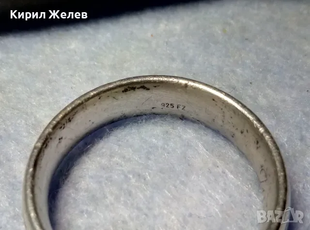 СТИЛНА СРЕБЪРНА ХАЛКА ПРЪСТЕН с ГРАВИРАНО ИМЕ Jacqueline / ЖАКЛИН Марково СРЕБРО 925 FZ 48898, снимка 6 - Пръстени - 50061221