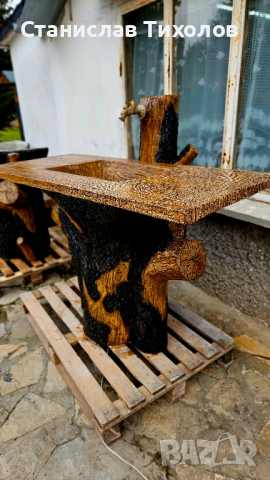 Градински чешми от щампован бетон с осветление, снимка 5 - Други - 44781170