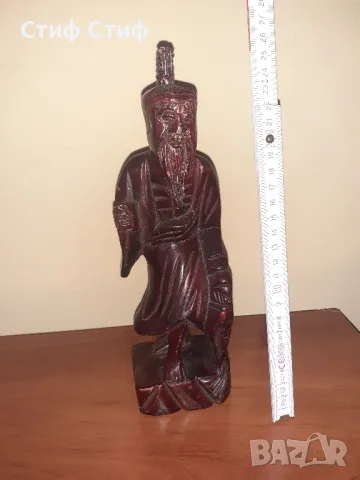 Дървена фигура рибар, снимка 2 - Декорация за дома - 49849143