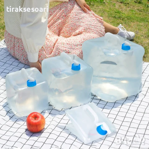  Сгъваема Туба за Вода 10L - С Кранче, Компактна и Удобна, 10 ЛИТРА, снимка 4 - Аксесоари и консумативи - 50812716