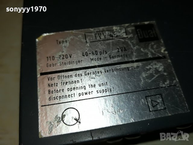 DUAL TVV46-MADE IN GERMANY-ВНОС SWISS 1508221716, снимка 7 - Ресийвъри, усилватели, смесителни пултове - 37701500