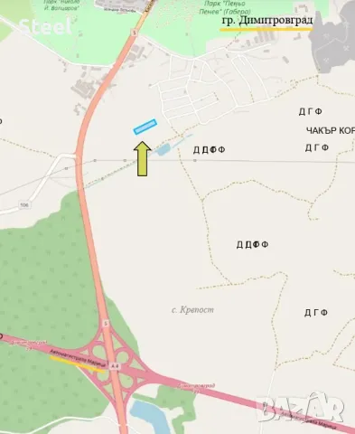 Поземлен имот 6 дка Вилна зона "Габера", гр.Димитровград, обл.Хасково, снимка 7 - Парцели - 49882089