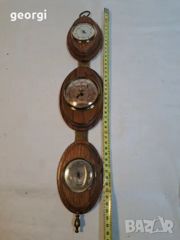 немска домашна метеорологична станция термометър барометър и влагомер     18/2, снимка 8 - Антикварни и старинни предмети - 49004894