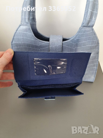 Дамска чанта + портмоне, комплект, снимка 5 - Чанти - 36523557